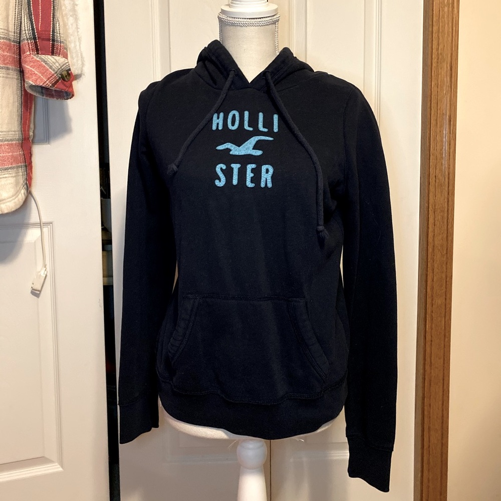 Hollister hoodie navy blue